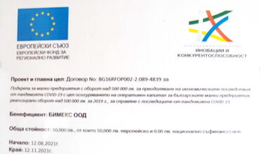Подкрепа за малки предприятия